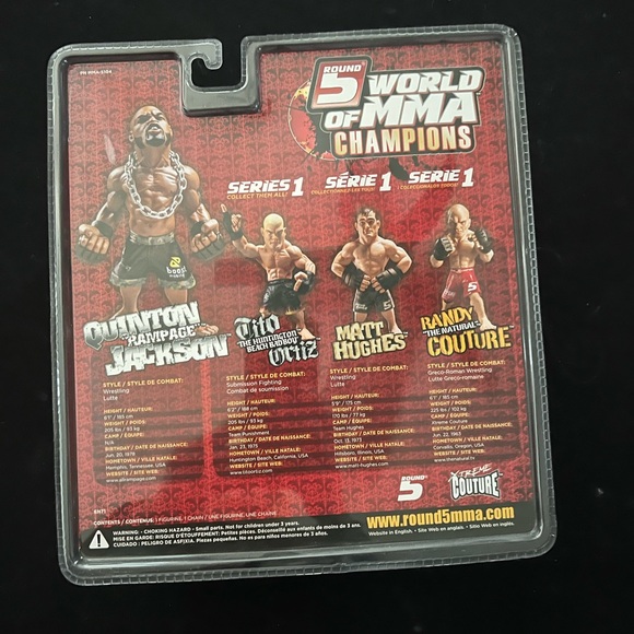 Round 5 world of MMA champions Quinton Rampage Jackson figure toy - Picture 2 of 3